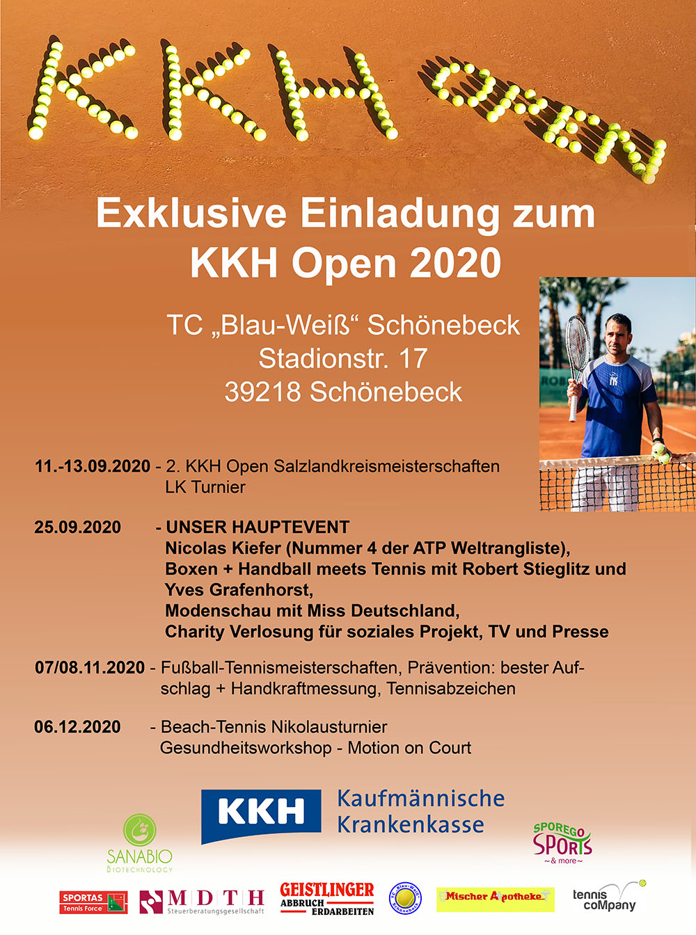 Plakat zur KKH open 2020